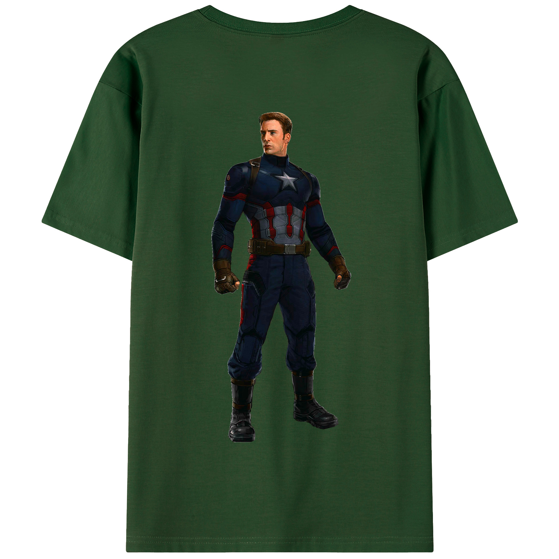 （画像用） アベンジャーズ The Avengers 綿100％半袖Tシャツ（背面プリント）